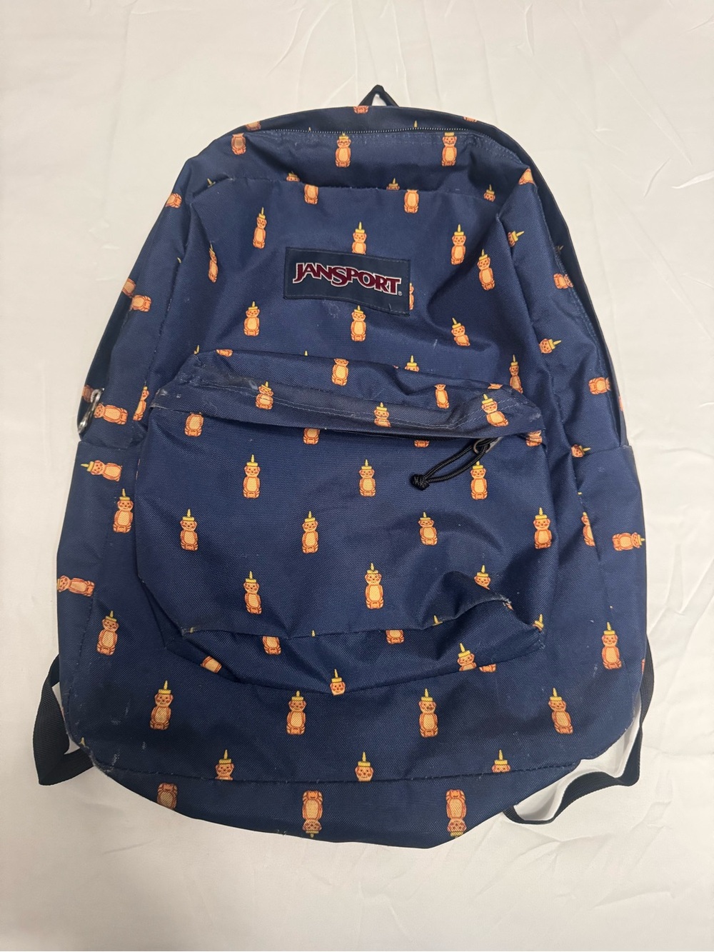 JanSport SuperBreak Backpack in the rare, discontinued Honey Bear pattern